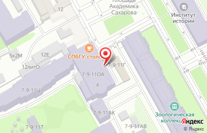 Национальный исследовательский университет информационных технологий, механики и оптики в Санкт-Петербурге на карте