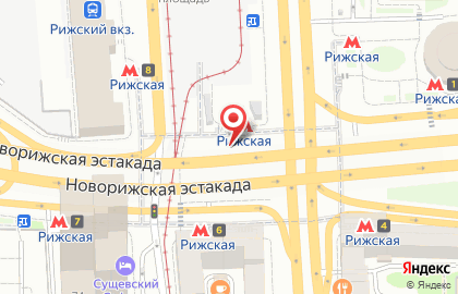 Парковка Гормост на Рижской площади на карте