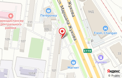 Служба курьерской доставки СберЛогистика в Дзержинском районе на карте
