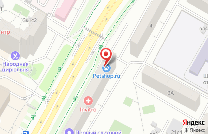 Зоомагазин Petshop.ru на Северном бульваре на карте