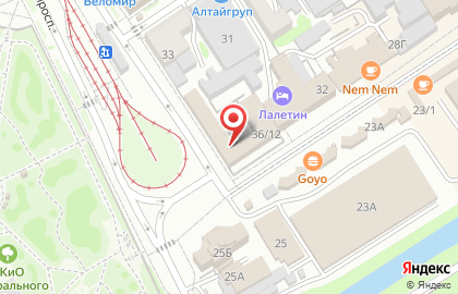 Алтайкиноцентр, КРАУ на Социалистическом проспекте на карте