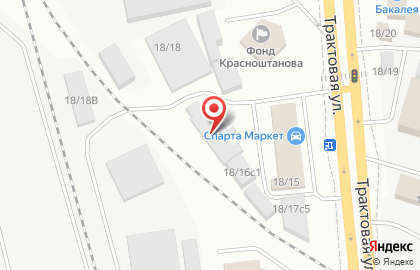 Завод Окон на Трактовой улице на карте