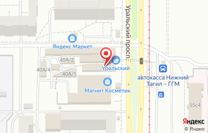 Магазин домашнего текстиля на Уральском проспекте на карте