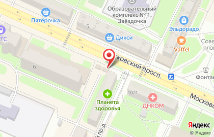 Киоск печатной продукции Европресс на Московском проспекте на карте