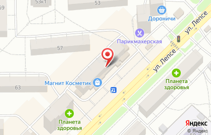 Салон Сладкий сон на улице Лепсе на карте