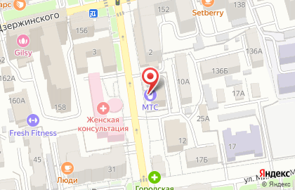 Банкомат МТС банк на улице Ломоносова на карте