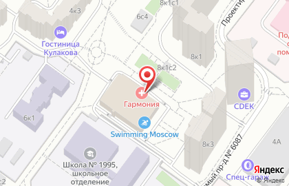 Московский клуб Тхэквондо на улице Саморы Машела на карте