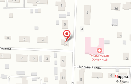 Октябрьская участковая больница на улице Ленина на карте