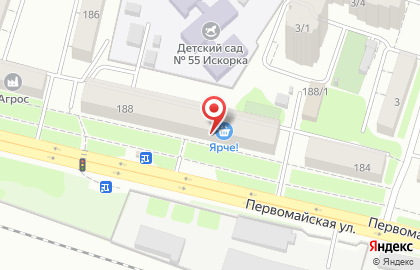 Федеральная сеть салонов красоты Цирюльникъ на Первомайской улице на карте