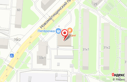Супермаркет Перекрёсток на метро Медведково на карте