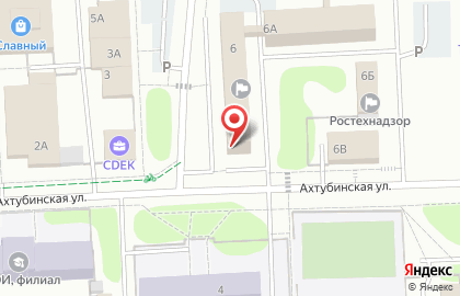 Терминал Ак Барс на Ахтубинской улице в Нижнекамске на карте
