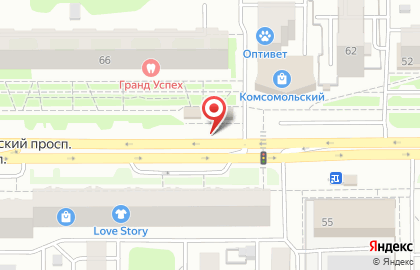 Хидея на Комсомольском проспекте на карте