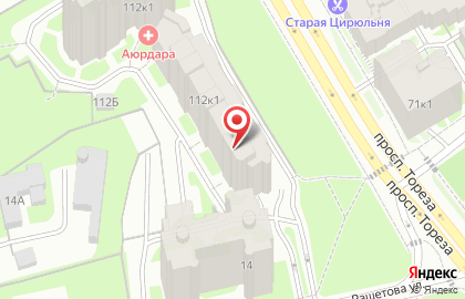 Торговая компания Вектор на проспекте Тореза на карте