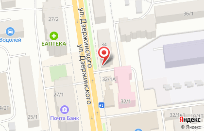 Аптека Рослек на улице Дзержинского, 34 на карте