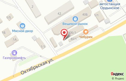 Киоск рыбной продукции на Октябрьской улице на карте