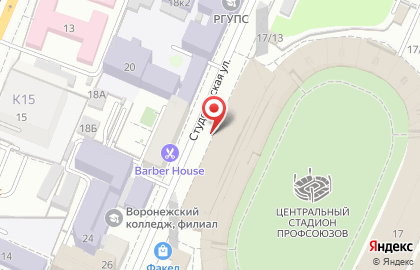 Фитнес-клуб Фаворит на Студенческой улице на карте