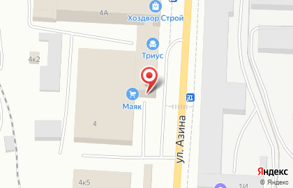 Салон белорусской мебели Триус на улице Азина на карте