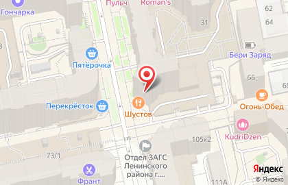 Шустов на карте