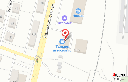 Автомойка АвтоFresh на Селькоровской улице на карте