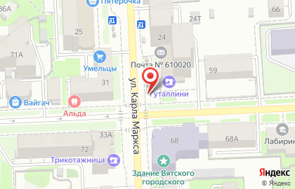 Магазин Мир Цветов на улице Карла Маркса на карте
