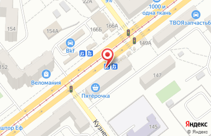 Киоск по продаже лимонада и кваса в Кировском районе на карте