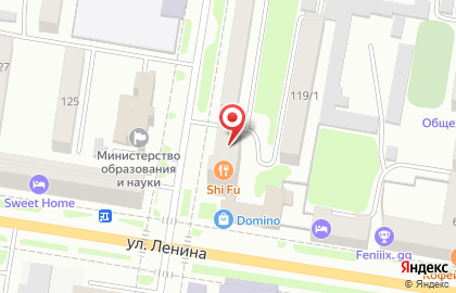 Домино на улице Ленина на карте