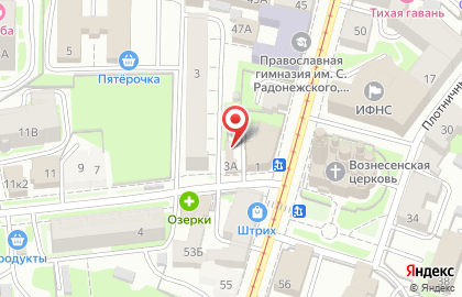 Продуктовый магазин Венец на Нижегородской улице на карте
