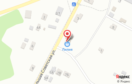 Продуктовый магазин Лилия на Большой Советской улице на карте