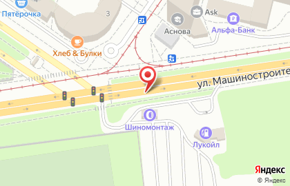 АЗС ЛУКОЙЛ на улице Машиностроителей на карте