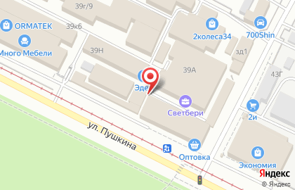 Магазин кондитерских изделий на улице Пушкина на карте