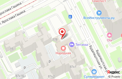 Аптека Невис на Будапештской улице, 87 к 3 на карте