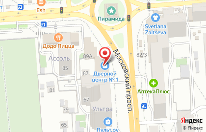 Магазин Пятисотка в Коминтерновском районе на карте