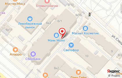 Компания по продаже и доставке суши и пиццы Суши-Маркет на проспекте Комарова на карте