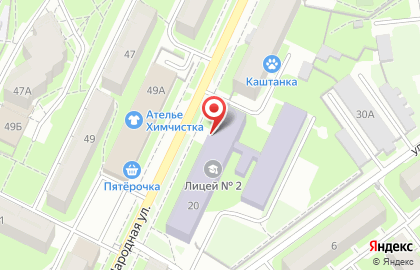 Псковский колледж профессиональных технологий и сервиса в Пскове на карте