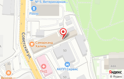 Диспетчерская служба Мособлэнерго на Советской улице на карте