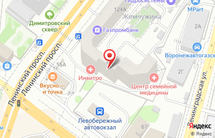 Медицинская компания INVITRO на Ленинском проспекте, 124Б на карте