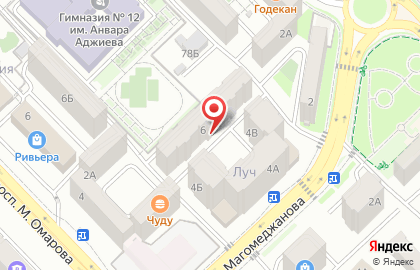 Гастроном в Махачкале на карте