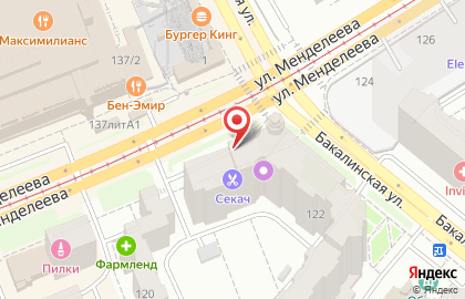 ОАО АИКБ Татфондбанк на улице Менделеева на карте
