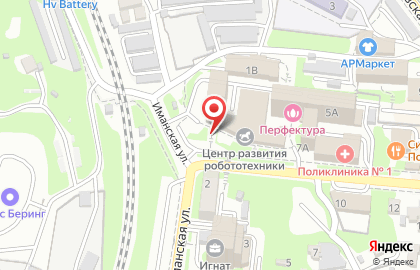 Магазин канцтоваров Былина в Фрунзенском районе на карте