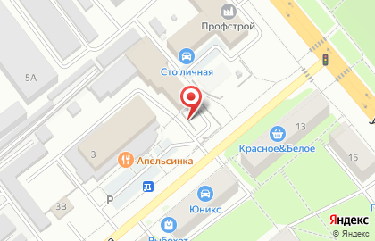 Шиномонтажная мастерская на улице Кольцова на карте