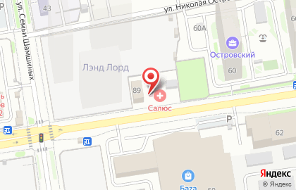 Сауна в Новосибирске на карте