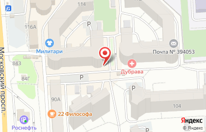 Парикмахерская Эвелина в Коминтерновском районе на карте