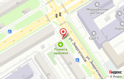 Аптека Планета Здоровья на улице Энергетиков, 6 на карте