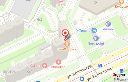 Пекарня БулкаХлеба на проспекте Большевиков на карте