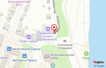 Гостиница Дубровский на карте