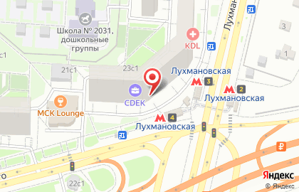Служба доставки и логистики Сдэк в Косино-Ухтомском районе на карте