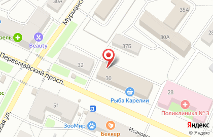 Сауна Луна на Первомайском проспекте на карте