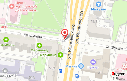 Аптека Планета здоровья на улице Вишневского, 53 на карте