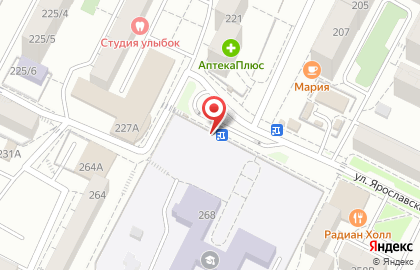 Киоск по продаже мороженого на улице Ярославского на карте