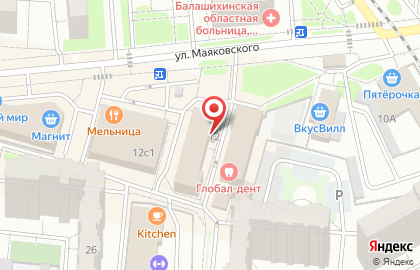 Центр технического обслуживания Спектр-Сервер на улице Маяковского в Балашихе на карте